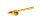 Mushroom Pipe Alu 3-tlg L 9 cm Grau/Gold