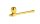 Mushroom Pipe Alu 3-tlg L 9 cm Grau/Gold