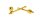 Mushroom Pipe Alu 3-tlg L 9 cm Grau/Gold