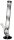 Leafline Glasbong 18,8er Schwarzer Fuß+Mundstück H 42 cm D 45 mm