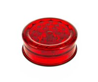 Acrylgrinder D 60 mm mit Magnet und Kräuterfach - Rot