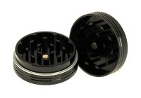 Alugrinder Black Leaf D 40 mm H 20 mm - Schwarz