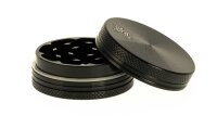 Alugrinder Black Leaf D 40 mm H 20 mm - Schwarz