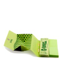 G-Rollz - Bio Hemp - Reggae Rap - King Size Slim - 50 Blättchen + 50 Filtertips + Tray
