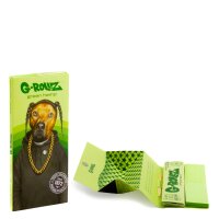 G-Rollz - Bio Hemp - Reggae Rap - King Size Slim - 50 Blättchen + 50 Filtertips + Tray
