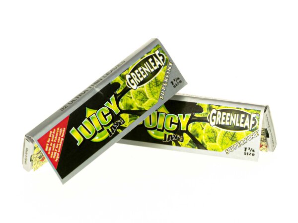 Juicy Jays - 1 1/4 Super Fine - Green Leaf - 32 Blättchen