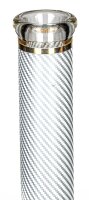 Heisenberg Glasbong 18,8er auf 14,5er "Carbon Beaker" - Weiß - H 38 cm WS 7 mm D 13 cm verfügbarkeit