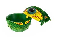 Figuren Aschenbecher - Monster Auge Grün H 6,5 cm