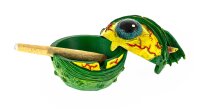 Figuren Aschenbecher - Monster Auge Grün H 6,5 cm