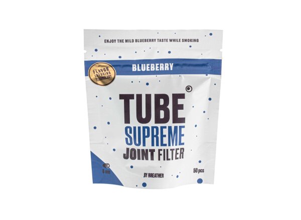 Tube Flavor Filter - Blueberry - 6 mm - 50 Stück