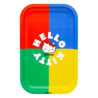 G-Rollz Rolling Tray - Hello Kitty - Classic (Grün/Gelb/Rot/Blau) - 17,5x27,5 cm - Small