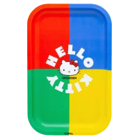G-Rollz Rolling Tray - Hello Kitty - Classic (Grün/Gelb/Rot/Blau) - 17,5x27,5 cm - Small