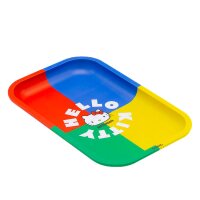 G-Rollz Rolling Tray - Hello Kitty - Classic (Grün/Gelb/Rot/Blau) - 17,5x27,5 cm - Small