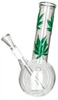 Leafline Glasbong > 14,5er H 22 cm D 36 mm gerader aufbau + Kugel