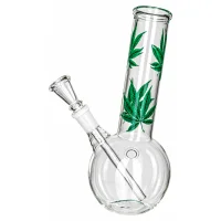 Leafline Glasbong > 14,5er H 22 cm D 36 mm gerader aufbau + Kugel