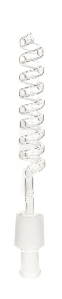 29er Glas Kupplung Spirale L 22 cm - unten 29er, oben 14,5er