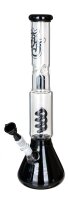 Jelly Joker Glasbong - Trip Schwarz Beaker -18,8er H 44 cm D 50 mm WS 5 mm - Spiral Percolator - Schwar