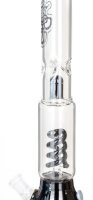 Jelly Joker Glasbong - Trip Schwarz Beaker -18,8er H 44 cm D 50 mm WS 5 mm - Spiral Percolator - Schwar