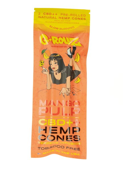 G-Rollz - Hanf CBD++ Blunt - Mango Pulp - vorgerollt - 2 Stück