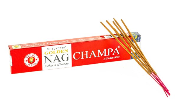 Räucherstäbchen- Vijayshree- Golden Nag Champa 15g