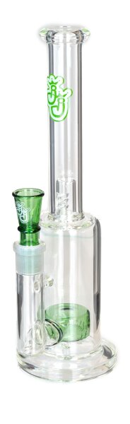 Jelly Joker Glasbong 18,8er - Scuba Green- H 30 cm D 50/25 mm WS 5 mm - Percolator - Klar/Grün