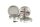 Black Leaf Pollinatorgrinder 4tlg - Propellerklingen - D 62 mm H 48 mm - Silber/Bronze