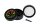 Pollinator Grinder "Rasta Hanfblatt" D 50 mm - Schwarz