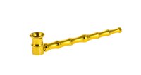 Purpfeife Bambus "GHODT" L 13 cm - Gold