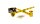 Purpfeife Bambus "GHODT" L 13 cm - Gold