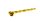Purpfeife Bambus "GHODT" L 13 cm - Gold