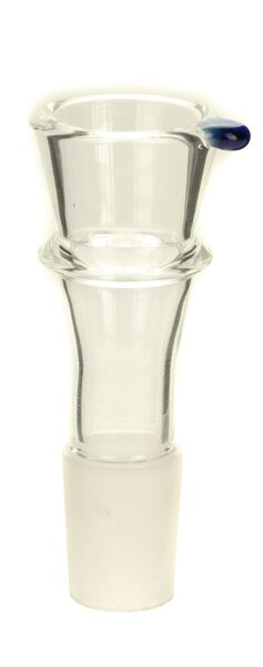 BamBamBhole Glaskopf 18,8er - Klemmkopf für Einlegesiebe - Konisch - Klar/Farblos