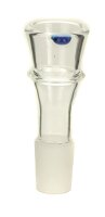 BamBamBhole Glaskopf 18,8er - Klemmkopf für Einlegesiebe - Konisch - Klar/Farblos