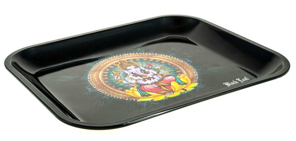 Black Leaf Rolling Tray "Ganesha" 34x27,5x2,7 cm - Medium