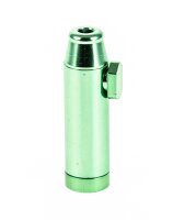 Portionierer / Dosierer Metall "Bullet" eloxiert Grün - H 5,5 cm