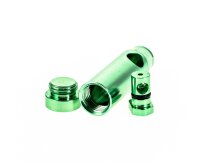 Portionierer / Dosierer Metall "Bullet" eloxiert Grün - H 5,5 cm