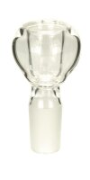 Plaisir Glaskopf 18,8er doppelwandig/farblos