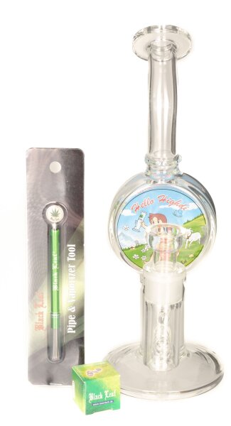Black Leaf Glasbong "Hello Highdi" 18,8er H 24 cm D 75 mm HoneyComb Diffuser