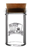 Glasbehälter mit Korken "Royal THC" H 8,5 D 4,5 cm