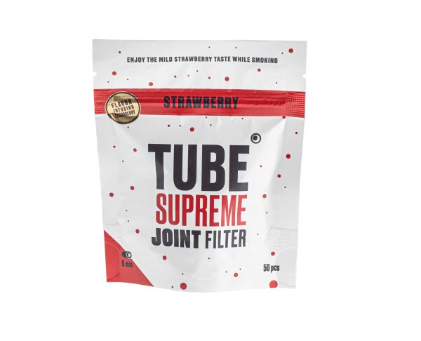 Tube Flavor Filter - Strawberry - 6 mm - 50 Stück