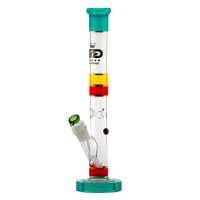 Grace Glass Glasbong HAMMER - Rasta Tube - 29,2er auf 18,8er H 49 cm D 51 mm WS 5 mm