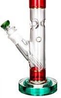 Grace Glass Glasbong HAMMER - Rasta Tube - 29,2er auf 18,8er H 49 cm D 51 mm WS 5 mm