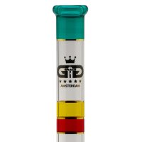 Grace Glass Glasbong HAMMER - Rasta Tube - 29,2er auf 18,8er H 49 cm D 51 mm WS 5 mm