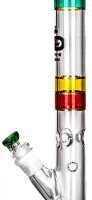 Grace Glass Glasbong HAMMER - Rasta Tube - 29,2er auf 18,8er H 49 cm D 51 mm WS 5 mm