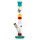 Grace Glass Glasbong HAMMER - Rasta Tube - 29,2er auf 18,8er H 49 cm D 51 mm WS 5 mm