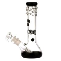 Thug Life Glasbong -29,2er auf 18,8er Black Frog - H 30 cm D 50 mm - Schwarze Farbakzente - ICE