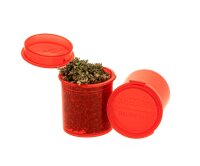 Kunststoffdose mit Pop Up Deckel - 20ml D 32 mm H 36 mm - Rot