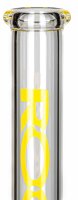ROOR Glasbong 18,8er H 55 cm WS 5 mm; Fairmaster gelb ICE mit Kickloch