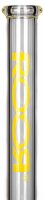 ROOR Glasbong 18,8er H 55 cm WS 5 mm; Fairmaster gelb ICE mit Kickloch
