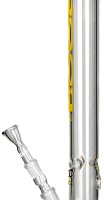 ROOR Glasbong 18,8er H 55 cm WS 5 mm; Fairmaster gelb ICE mit Kickloch