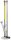 ROOR Glasbong 18,8er H 55 cm WS 5 mm; Fairmaster gelb ICE mit Kickloch